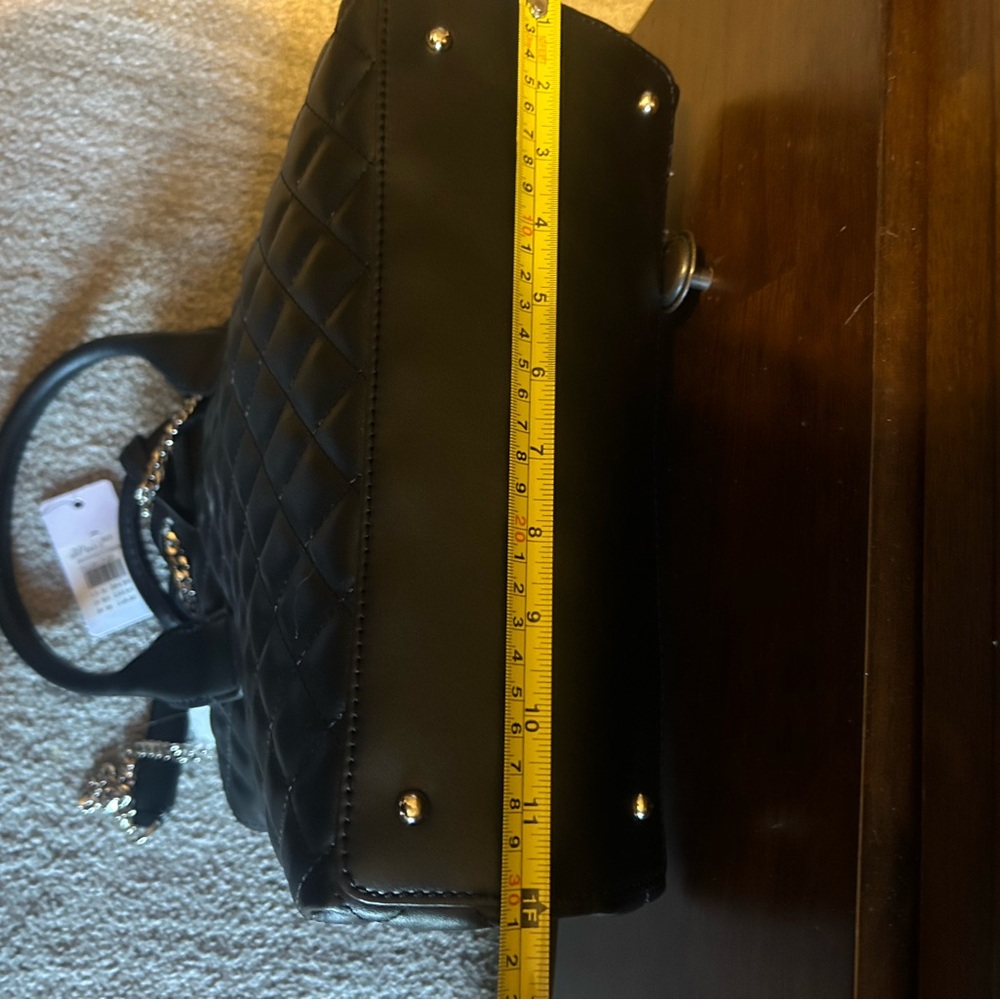 GUESS Quilted Black Satchel - Picture 14 of 16